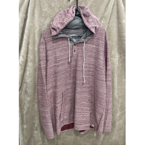 Flag & Anthem Hoodie‎ Women's XXL Pink Gray Stripe NEW Flaws - Picture 1 of 13